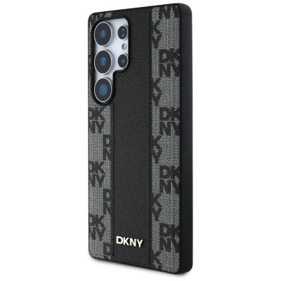 2. Etui DKNY Leather Checkered Pattern MagSafe do Samsung Galaxy S25 Ultra czarny