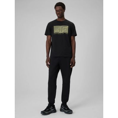 3. T-shirt regular z nadrukiem męski 4F 4FRSS26TTSHM3991-20S