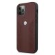 2. Etui BMW Leather Curve Perforate na iPhone 12 / iPhone 12 Pro - czerwone