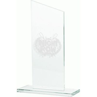 7. Trofeum szklane grawerowane