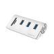 3. LogiLink CR0045 huby i koncentratory USB 3.2 Gen 1 (3.1 Gen 1) Type-A 5000 Mbit/s Srebrny