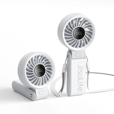 2. Mini wentylator Jisulife Handheld Fan Life7 3600mAh przenośny wiatraczek USB - szary