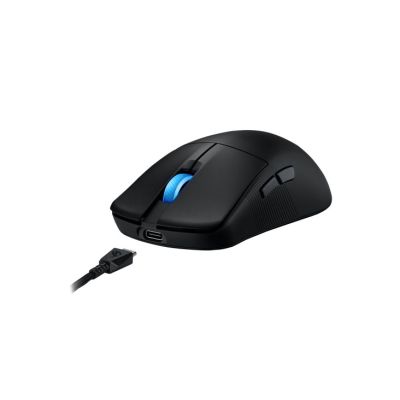 8. Myszka Gaming ASUS ROG Harpe Ace Mini Oburęczny RF Wireless + Bluetooth + USB Type-C Optyczny 42000 DPI