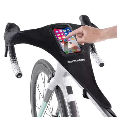 2. Osłona przeciwpotna Rockbros D78 z kieszenią i okienkiem na telefon - czarna