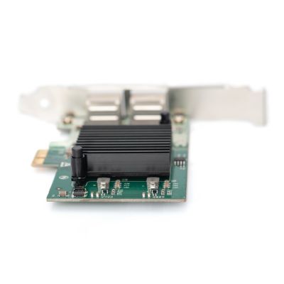 8. DIGITUS KARTA SIECIOWA PCIE PRZEWODOWA 2X RJ45 GIGABIT 10/100/1000MBPS LOW PROFILE DN-10132