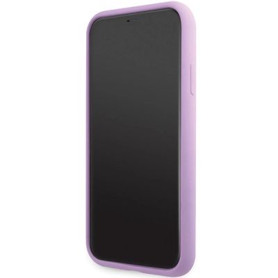 5. Etui Karl Lagerfeld Silicone Signature na iPhone 11 / Xr - purpurowe