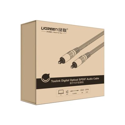 5. Kabel Ugreen AV108 10541 optyczny Toslink/SPDIF 3m - szary