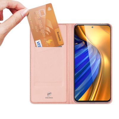2. Dux Ducis Skin Pro kabura etui pokrowiec z klapką Xiaomi Poco F4 5G różowy