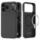 Etui Tech-Protect Ion Carbon MagSafe na iPhone 18 Pro Max / 17 Pro Max - czarno-srebrne