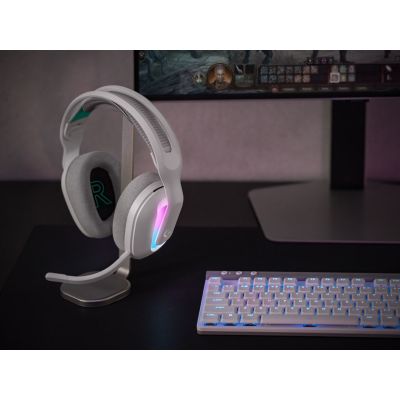 23. Logitech G G522 Lightspeed Zestaw słuchawkowy Bezprzewodowy Opaska na głowę Gaming USB Type-C Bluetooth Biały