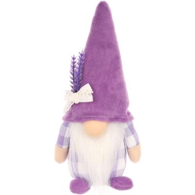2. SKRZAT GNOM LAWENDA BOY 20CM DEKORACJA WIOSENNA