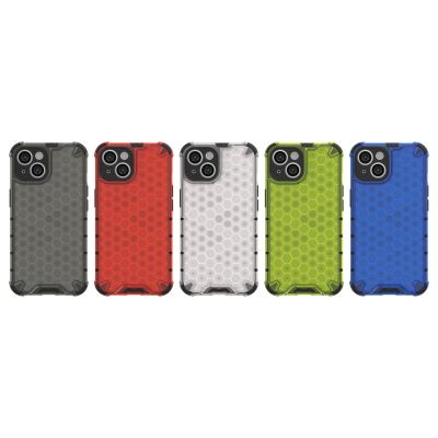 18. Honeycomb etui iPhone 14 pancerny hybrydowy pokrowiec czarne