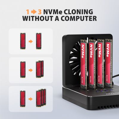 5. Axagon ADSA-M2C44 stacja dokująca do dysków twardych USB 4 Type-C Czarny