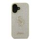 3. Etui Guess Fixed Glitter Big 4G na iPhone 16 - złote