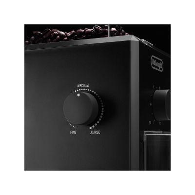 14. Młynek elektryczny do kawy DeLonghi KG 79 (110W; żarnowy; kolor czarny)