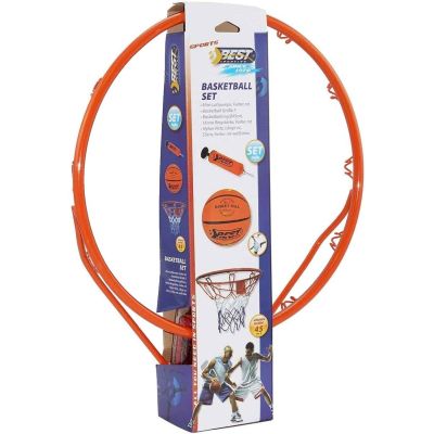 13. OBRĘCZ DO KOSZA 45CM Z PIŁKĄ I POMPKĄ BEST SPORTING