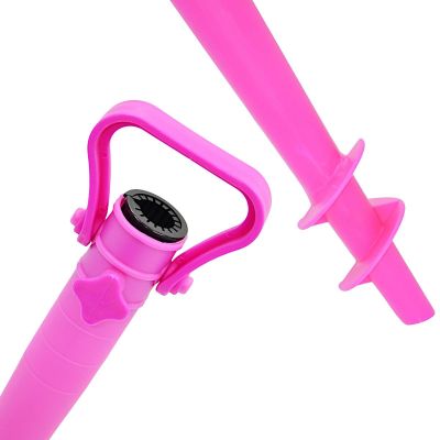 3. BAZA MOCOWANIE DO PARASOLA PLASTIKOWA WKRĘCANA 39CM RÓŻOWA