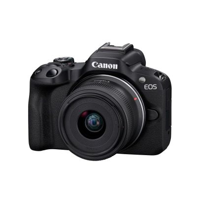 16. Canon EOS R50, Black + RF-S 18-45mm F4.5-6.3 IS STM Kit Bezlusterkowiec 24,2 MP CMOS 6000 x 4000 px Czarny
