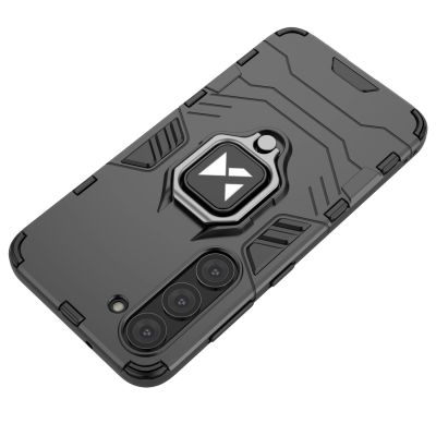 15. Wozinsky Ring Armor etui Samsung Galaxy S23 pancerny pokrowiec uchwyt magnetyczny ring czarne