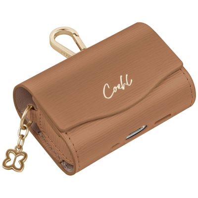 3. Etui UNIQ Coehl Mirelle na AirPods Pro - brązowe