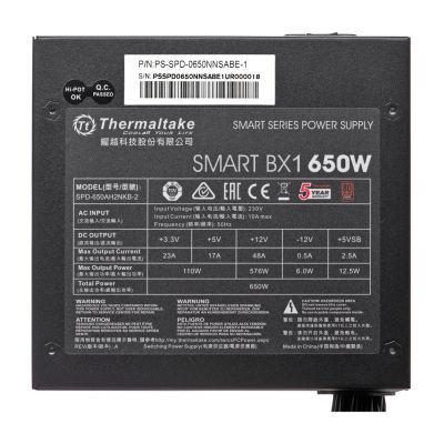 12. Zasilacz Thermaltake Smart BX1 PS-SPD-0650NNSABE-1 (650 W; Aktywne; 120 mm)