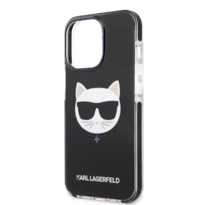 6. Etui Karl Lagerfeld Choupette Head na iPhone 13 Pro Max - czarne
