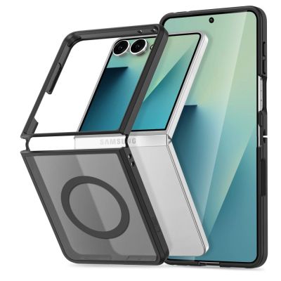 Etui Tech-Protect Magmat MagSafe na Samsung Galaxy Z Flip 8 - czarne matowe