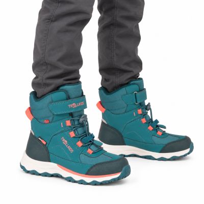 9. Trollkids Kids Hafjell Winter Boots XT dusty teal/coral pink/midnight petrol (585-364)