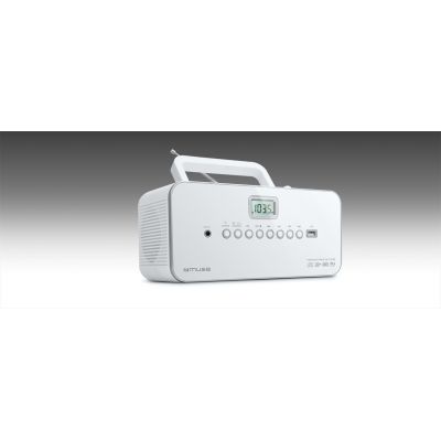 2. Radioodtwarzacz Muse M-28 RDW przenośne radio FM/CD/MP3/Jack/USB Biały