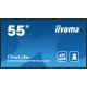 9. Wyświetlacz iiyama 55” profesjonalny Digital Signage 4K UHD z zaaw. opcjami ster. i łącz.
