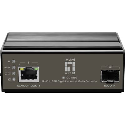 2. LevelOne IGC-0102 konwerter sieciowy 1000 Mbit/s Czarny