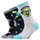 Skechers 3PPK Boys Casual Space and Smileys Socks SK41060-5801 Wielokolorowe 23-26