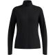 Bluza rozpinana damska Odlo ESSENTIAL WARM FULL ZIP Mid layer full zip czarna   L