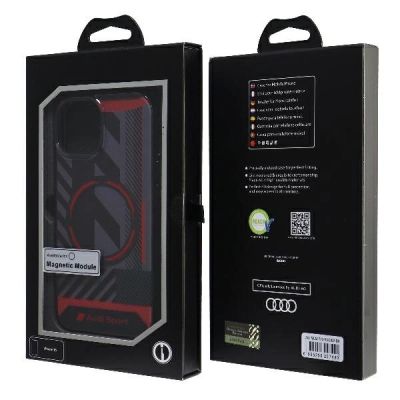7. Etui Audi IML Sport MagSafe Case na iPhone 15 / 14 / 13 6.1" - czarne
