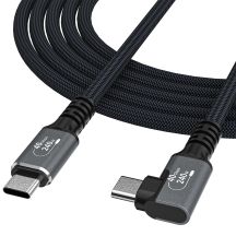Kabel kątowy Wozinsky WPS3-UY41S USB-C USB4 40Gb/s 240W 1m 4K - czarny