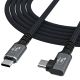 Kabel kątowy Wozinsky WPS3-UY41S USB-C USB4 40Gb/s 240W 1m 4K - czarny