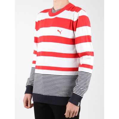 3. Sweter Puma Striped Sailing Sweater 554124-01