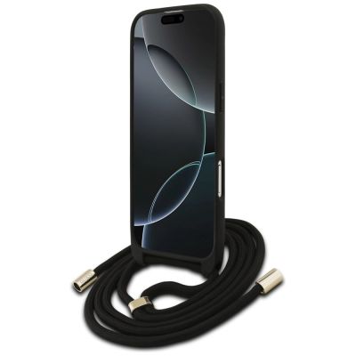 4. Etui Guess 4G Big Logo Cord Stap Crossbody na iPhone 17 Air - brązowe