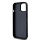 7. Etui DKNY Leather Checkered Mono Pattern & Printed Stripes na iPhone 15 Plus / 14 Plus - czarne