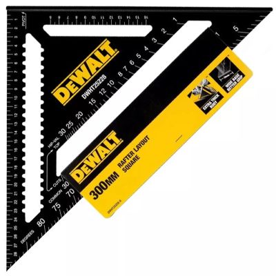 4. Linijka 300 mm Aluminium Czarny, Żółty DeWALT DWHT25228-0