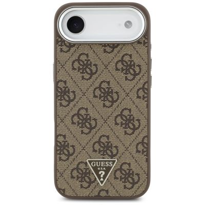 3. Etui Guess 4G Triangle Logo MagSafe na iPhone Air - brązowe