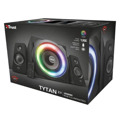 7. Zestaw głośników TRUST GXT 629 Tytan 2.1 RGB Black