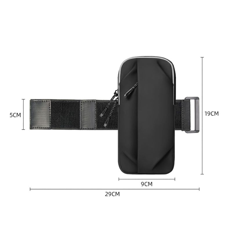 8. Saszetka Wozinsky WSDB-B armband opaska na ramię na telefon do biegania - czarna