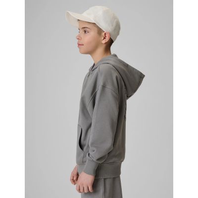 5. Bluza dresowa loose z kapturem chłopięca 4F 4FJRSS26TSWSM2934-25S