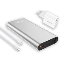 Powerbank RealPower PB-20000PD Litowo-jonowy (Li-Ion) 20000 mAh Aluminium