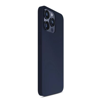 8. Etui 3mk Silicone Case na iPhone 16 Pro - granatowe