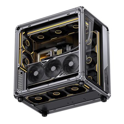 11. Jonsbo X400 PC-Gehäuse, Midi-Tower, ATX, Tempered Glass - grau