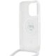 6. Etui Karl Lagerfeld IML Choupette Head & Cord MagSafe na iPhone 14 Pro - przezroczyste