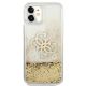 5. Etui Guess 4G Big Liquid Glitter na iPhone 11 6,1" / Xr - złote
