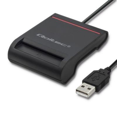 4. QOLTEC INTELIGENTNY CZYTNIK KART CHIPOWYCH ID USB 2.0 | PLUG&PLAY
